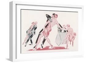 Night-Club Couple Show How Sexy the Tango Can Be-Raldejo-Framed Art Print