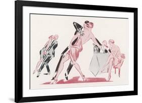 Night-Club Couple Show How Sexy the Tango Can Be-Raldejo-Framed Premium Giclee Print