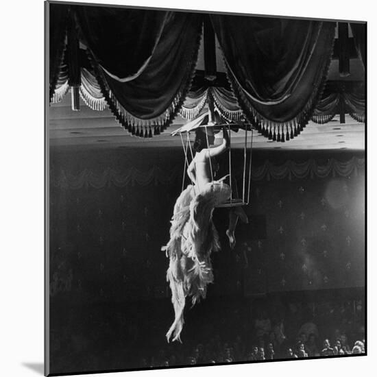 Night Club Dancer Performing a Bird Cage Scene-Yale Joel-Mounted Photographic Print