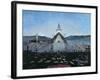 Night coloured pencil on paper-Harald Oscar Sohlberg-Framed Giclee Print