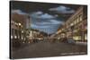 Night, Commercial Street, Astoria, Oregon-null-Stretched Canvas