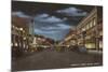 Night, Commercial Street, Astoria, Oregon-null-Mounted Art Print