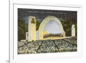 Night Concert, Washington Park, Milwaukee, Wisconsin-null-Framed Premium Giclee Print