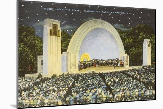 Night Concert, Washington Park, Milwaukee, Wisconsin-null-Mounted Art Print