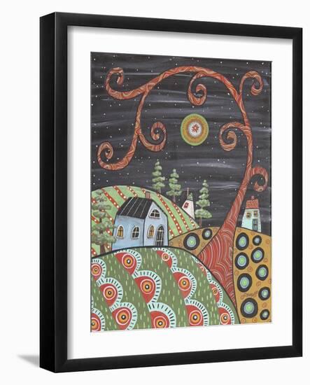 Night Cottages 1-Karla Gerard-Framed Giclee Print