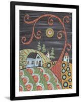 Night Cottages 1-Karla Gerard-Framed Giclee Print