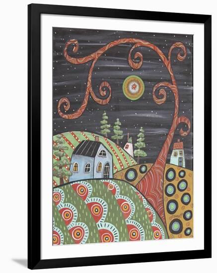 Night Cottages 1-Karla Gerard-Framed Giclee Print