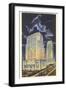 Night, Courthouse and City Hall, Kansas City, Missouri-null-Framed Art Print