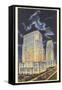 Night, Courthouse and City Hall, Kansas City, Missouri-null-Framed Stretched Canvas