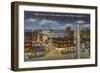 Night, Downtown Asheville, North Carolina-null-Framed Art Print