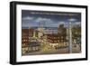 Night, Downtown Asheville, North Carolina-null-Framed Art Print