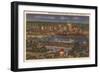 Night, Downtown Pittsburgh, Pennsylvania-null-Framed Art Print