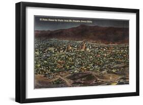 Night, El Paso, Texas-null-Framed Art Print