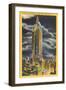 Night, Empire State Building, New York City-null-Framed Art Print