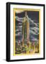 Night, Empire State Building, New York City-null-Framed Art Print