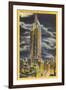 Night, Empire State Building, New York City-null-Framed Art Print