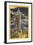 Night, Empire State Building, New York City-null-Framed Art Print