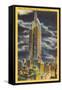 Night, Empire State Building, New York City-null-Framed Stretched Canvas
