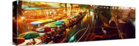 Night, Evening, Nightlife, Riverwalk, San Antonio, Texas, USA-null-Stretched Canvas