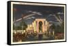 Night, Exposition Buildings, Dallas, Texas 1937-null-Framed Stretched Canvas