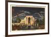 Night, Exposition Buildings, Dallas, Texas 1937-null-Framed Art Print