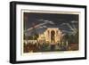 Night, Exposition Buildings, Dallas, Texas 1937-null-Framed Art Print