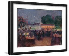 Night Fair at Saint-Pol-De-Léon, Ca 1896-Ferdinand Loyen du Puigaudeau-Framed Giclee Print