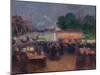 Night Fair at Saint-Pol-De-Léon, Ca 1896-Ferdinand Loyen du Puigaudeau-Mounted Giclee Print