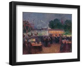 Night Fair at Saint-Pol-De-Léon, Ca 1896-Ferdinand Loyen du Puigaudeau-Framed Giclee Print