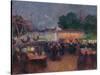 Night Fair at Saint-Pol-De-Léon-Ferdinand Loyen du Puigaudeau-Stretched Canvas