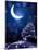 Night Fairy-Tale. Bright Moon and Tree-frenta-Mounted Photographic Print