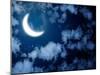 Night Fairy Tale - Bright Moon in the Night Sky-frenta-Mounted Photographic Print