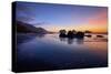 Night Fall at Blues Beach, Fort Bragg, Northern California Coast-Vincent James-Stretched Canvas