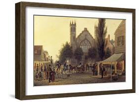 Night-Fall, St. Thomas's Church, New York, C.1835-George Harvey-Framed Giclee Print
