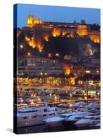 Night Falls onto the Monaco Palace-null-Stretched Canvas