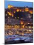 Night Falls onto the Monaco Palace-null-Mounted Photographic Print