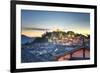 Night Falls over Lijiang and Shizishan (Lion Hill with Wangu Tower)-Andreas Brandl-Framed Photographic Print