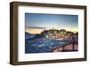 Night Falls over Lijiang and Shizishan (Lion Hill with Wangu Tower)-Andreas Brandl-Framed Photographic Print