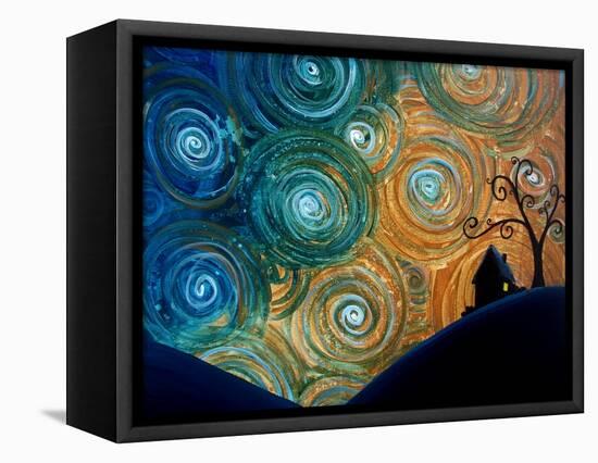 Night Falls-Cindy Thornton-Framed Stretched Canvas