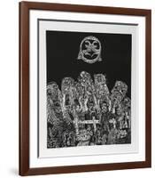 Night Festival (Black)-Manuel Izqueirdo-Framed Limited Edition