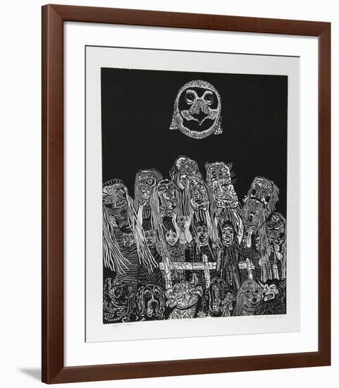 Night Festival (Black)-Manuel Izqueirdo-Framed Limited Edition