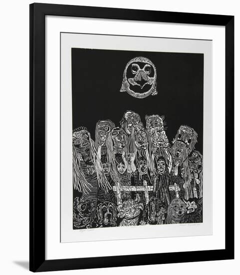 Night Festival (Black)-Manuel Izqueirdo-Framed Limited Edition