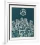 Night Festival (Green)-Manuel Izqueirdo-Framed Collectable Print