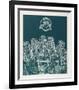 Night Festival (Green)-Manuel Izqueirdo-Framed Collectable Print