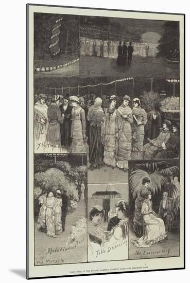 Night Fete at the Botanic Gardens, Regent's Park-Walter Jenks Morgan-Mounted Giclee Print