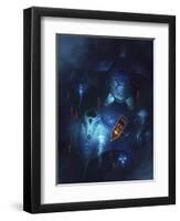 Night Fishing-JoJoesArt-Framed Giclee Print