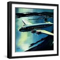 "Night Flight,"February 4, 1939-Josef Kotula-Framed Giclee Print