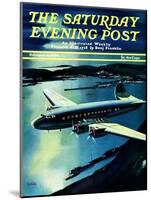 "Night Flight," Saturday Evening Post Cover, February 4, 1939-Josef Kotula-Mounted Giclee Print