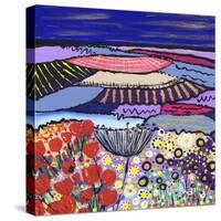 Night Flowers-Caroline Duncan-Stretched Canvas