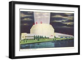 Night, Ford Rotunda, Dearborn, Michigan-null-Framed Art Print